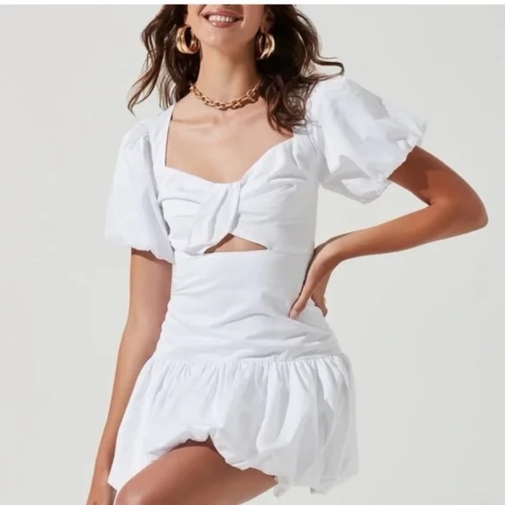 ASTR THE LABEL WHITE MINI DRESS